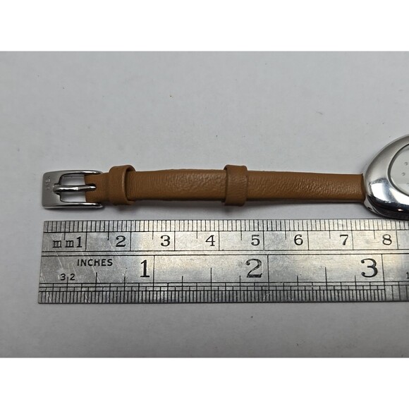 Opex Womens Quartz Wrap Watch Oval Dial New Battery Tan Leather Strap 30M Petite - Picture 9 of 13